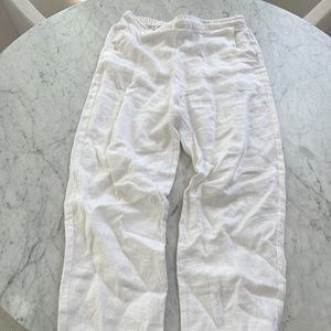 White Women's Linen Pant / Trousers  NWOT